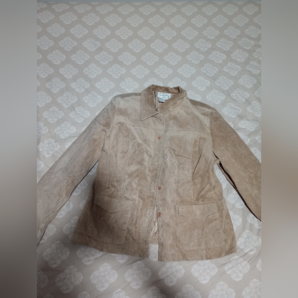 Live a little Suede Genuine leather Jacket